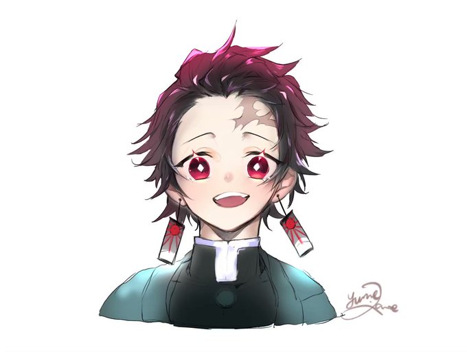 ゆめざね🦋🍬yumezaneさんがTwitterに投稿した竈門炭治郎(鬼滅の刃)のイラスト。