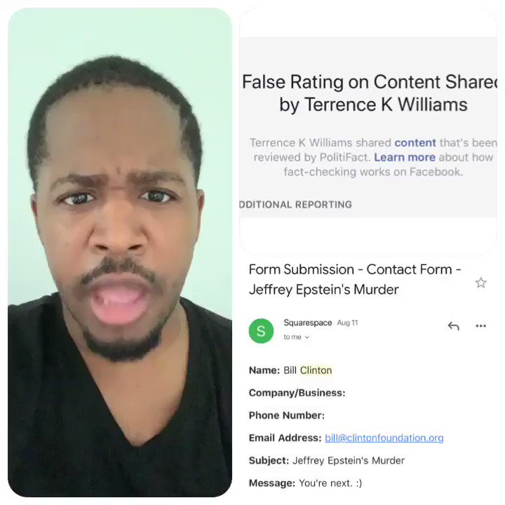 THEY ARE COMING AFTER ME!
After @realDonaldTrump Retweeted me I received threats &
now Facebook is after me.
I’m worried about my safety.
PLEASE HELP get my story to the Top! Please RT or comment using hashtag
👉 #ProtectTerrenceKWilliams
#ProtectTerrenceKWilliams
