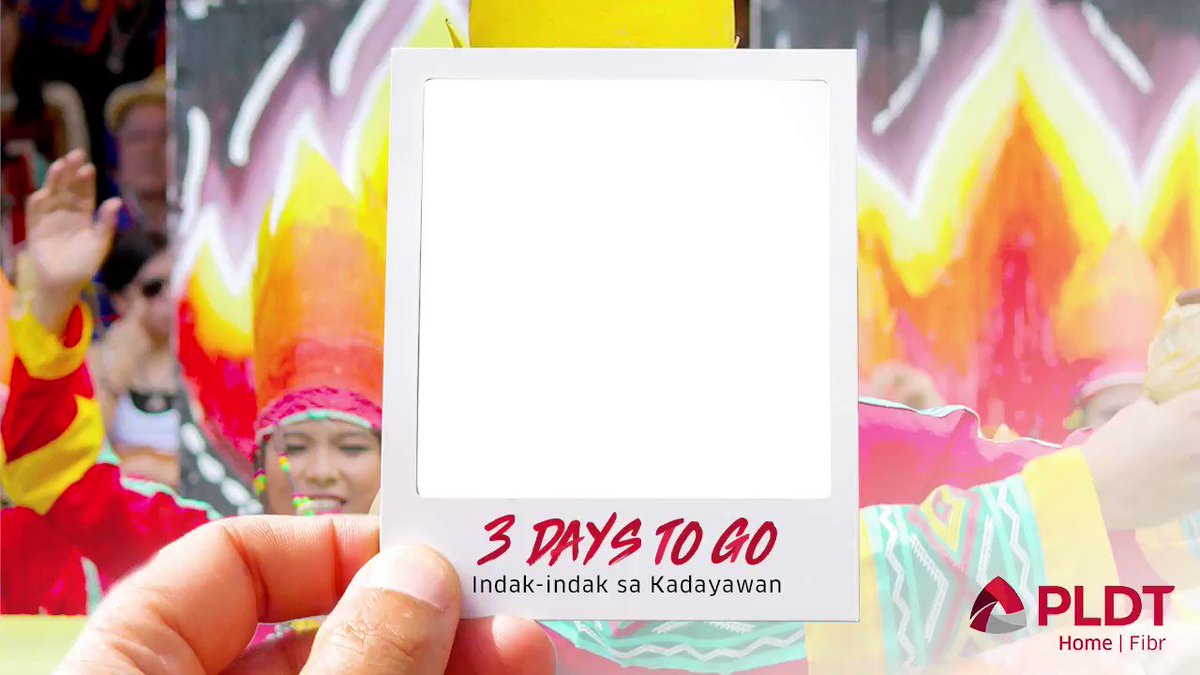 3 days to go. A few more sleeps to go before the ultimate #FibrKadayawanExperience! Ready those cameras and make sure to capture the fun & tag us! #PLDTHomeFibr