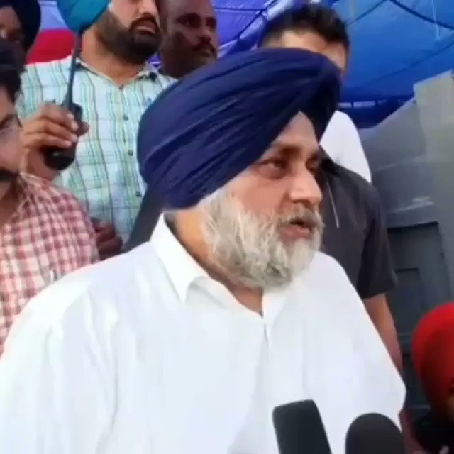 There is no need for Punjab govt to participate in any meeting on the Sutlej Yamuna Link (SYL) canal. I warn Pb CM @capt_amarinder not to succumb to any pressure & bargain away the river waters of Punjab. The SAD stand is clear: Pb doesn't hv even a single drop of water to spare. https://t.co/Vzvchytzhg