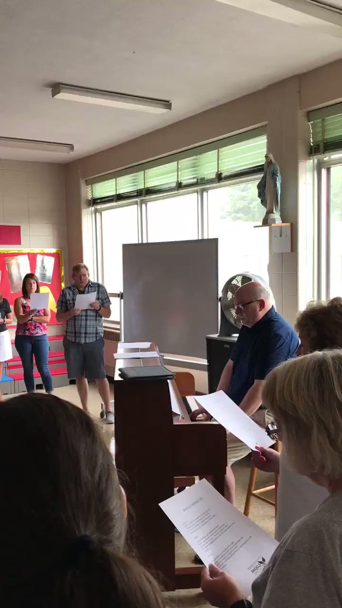 This year’s Catholic school theme is “Angels Among Us”. Thank you Mr. Pancratz for giving us another great original song!