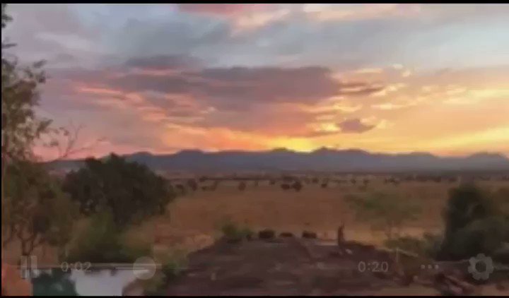Good evening from ,Kidepo sunset ! all can happen on your #ultimatewildsafaris 5 days #safaritour to #Kidepovalleynationalpark for #wildlifeviewing & #culturetour 👉🏿https://lnkd.in/emSi8gq #Africa #Kideponationalparksunset #kedeponationalparksunset #LoverOutNow #GossyIsClean