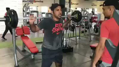 Captain @SarfarazA_54 and @asadshafiq1986 burning out their calories with their trainer Shehzar Mohammad.VC: Atmosphere gym #Cricket #Pakistan #Karachi #Lahore #AtmospherGym #SarfarazAhmed #Captain #PCB #AsadShafiq #ShehzarMohammad