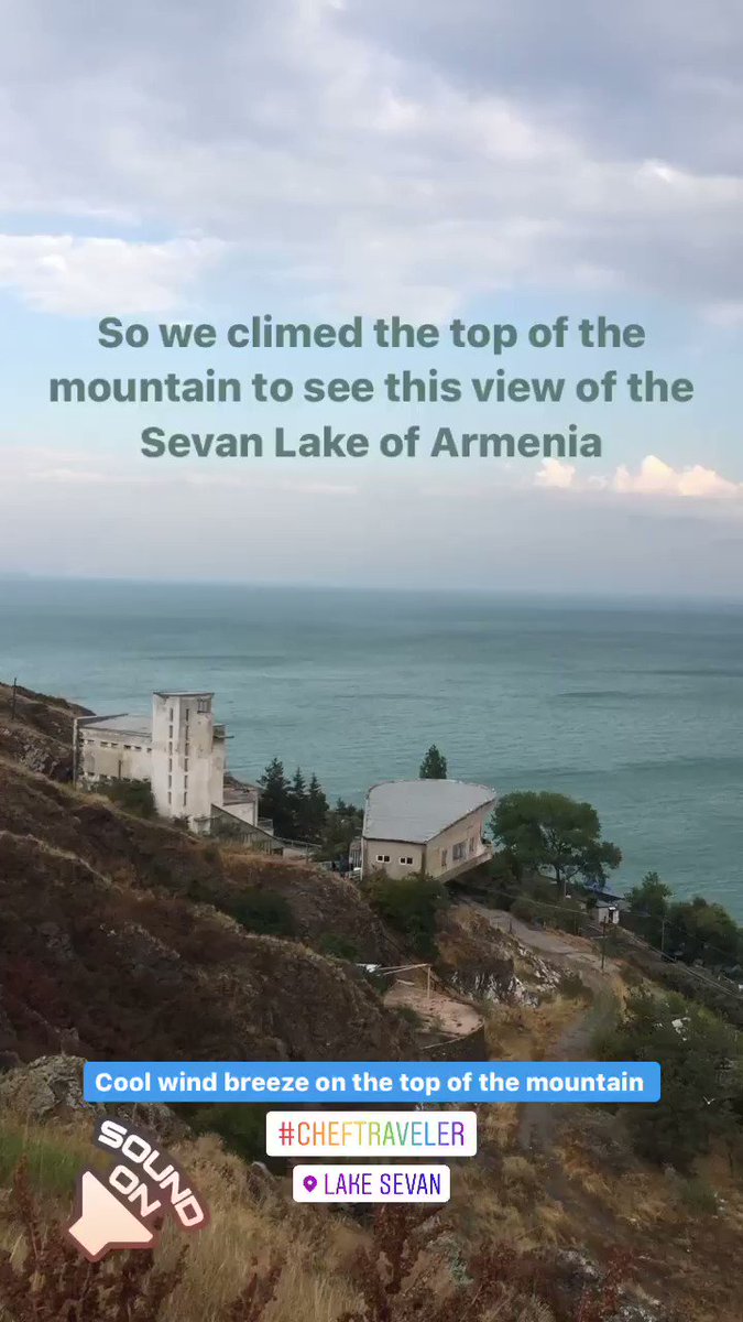 After climbing for like 250 stairs reached a place with amazing view that one can never forget in our life, in summers too the wind was freezing and really enjoyed a lot #LifetimeExperience #LakeSevan #Armenia #ChefTraveler #Brothers #BeautifulView 17.8.19