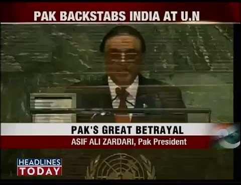 When Asif Ali Zardari raised the issue of Kashmir at UN in 2012 Indian media cried “Pakistan backstabs India at UN”after few years PM Nawaz Sharif mentioned the name of Kashmiri freedom fighter Burhan Wani in UN General Assembly today both Zardari and Sharif are behind the bars https://t.co/5g2EEZITbE