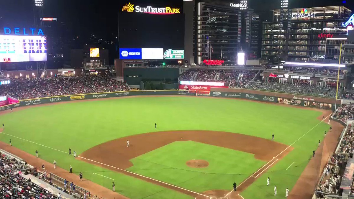 680 The Fan (@680TheFan) on Twitter photo 18/08/2019 02:32:55 Here comes Mark Melancon, looking for three more outs with the #Braves up 4-3!! Here comes Mark Melancon, looking for three more outs with the #Braves up 4-3!!