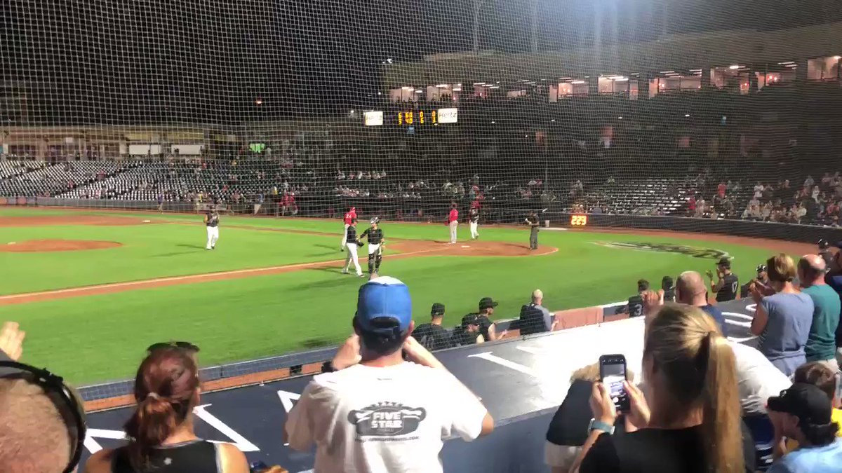 Carlos Carrasco finishes off his inning with a strikeout and a roaring ovation. He threw 16 pitches, 9 for strikes. 0 R, 0 H, 1 BB, 1 K