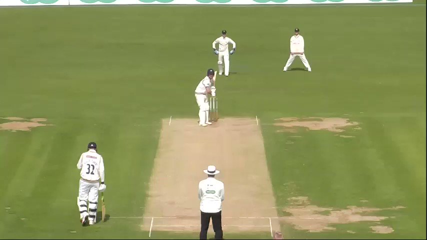REPLAY | Unfortunately the catch is off camera but you can see by the reaction of Luke Wood that Academy player Louis Bhabra has pulled off a sensational catch. Follow #YorksvNotts live 👉http://socsi.in/g_E1w7T