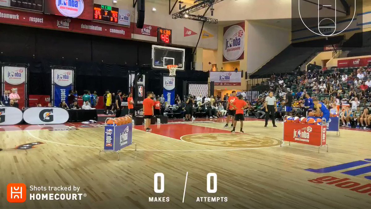 Krisjanis Aboltins caught fire during the 3-Point Contest at #JrNBAGlobalChampionship Skills Night! 🔥
Follow his round using @HomeCourtai! 👀
