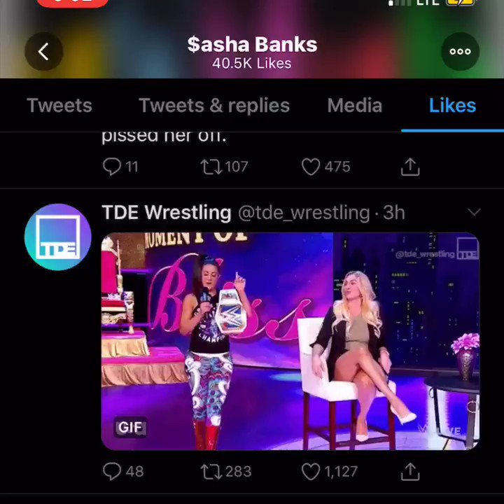 RT @BayleyPamBayley: Even Sasha Banks knows, that’s good sh!t #SDLIVE https://t.co/awqCXwf5lI