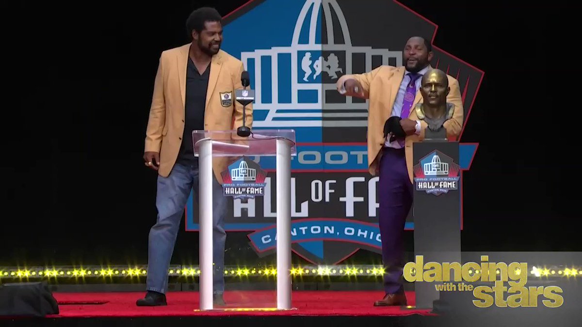 Pro Football Hall of Fame (@ProFootballHOF) on Twitter photo 2019-08-21 16:16:29 Do you think @ravens @raylewis will break out this classic on @DancingABC? He becomes the 9th Hall of Famers to participate on the show. #PFHOF19 #DancingWithTheStars Do you think @ravens @raylewis will break out this classic on @DancingABC? He becomes the 9th Hall of Famers to participate on the show. #PFHOF19 #DancingWithTheStars