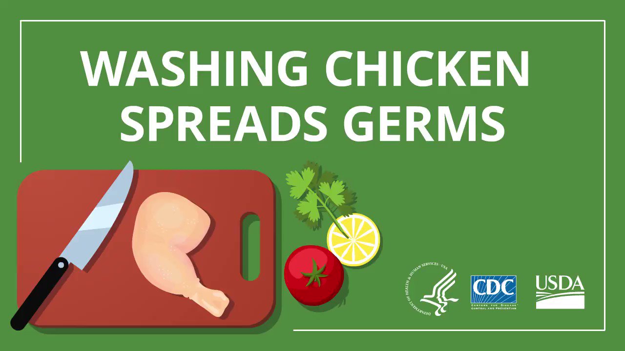 USDA Food Safety & Inspection Service on Twitter "Rinsing chicken can
