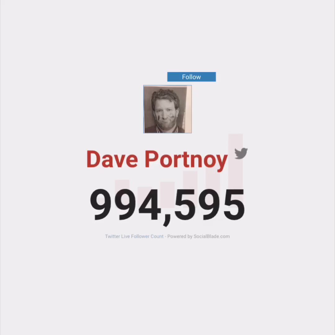 .@stoolpresidente Won’t be long now. #RoadToAMillion #Viva #GoPresGo #RIPStella