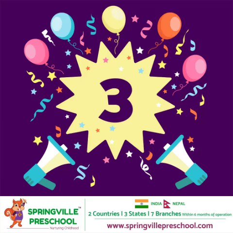 3,2,1Launching of #SpringvillePreschool,#Basundhara,#Kathmandu Branch24th August 2019India's Emerging Preschool Brand Now in Nepal#SpringvilleInNepal #Preschool #PlaySchool #DayCare