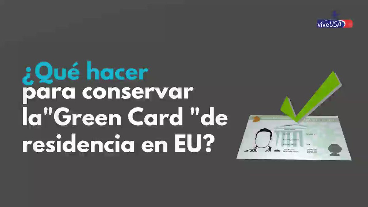 ¿Qué hacer para conservar la 'Green Card' de residencia permanente en Estados Unidos? Esto puede ayudarte a conservar el estatus. 🇺🇸https://bit.ly/2OCuKJW
