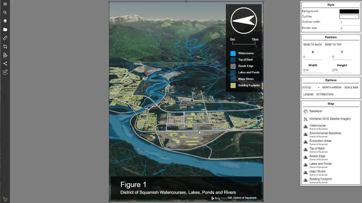 District Of Squamish Gis Maple Precision On Twitter: "#3D #Gis Map Of Watercourses, Rivers And Lakes  In The District Of Squamish. Https://T.co/Bkbedfgrw2" / Twitter