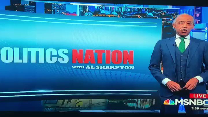 Reverend Al Sharpton (@TheRevAl) on Twitter photo 2019-08-25 00:31:35 Part 2 of my #PoliticsNation closing thoughts. Visit msnbc.com/politicsnation for video clips and be sure to tune in to MSNBC tomorrow at 5pm ET for another episode of @politicsnation. Part 2 of my #PoliticsNation closing thoughts. Visit msnbc.com/politicsnation for video clips and be sure to tune in to MSNBC tomorrow at 5pm ET for another episode of @politicsnation.
