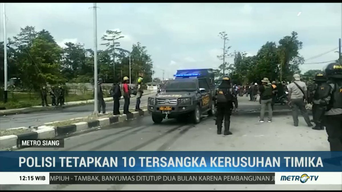 Polisi Tetapkan 10 Tersangka Kerusuhan Timika https://www.metrotvnews.com/s/b3JCoQd9