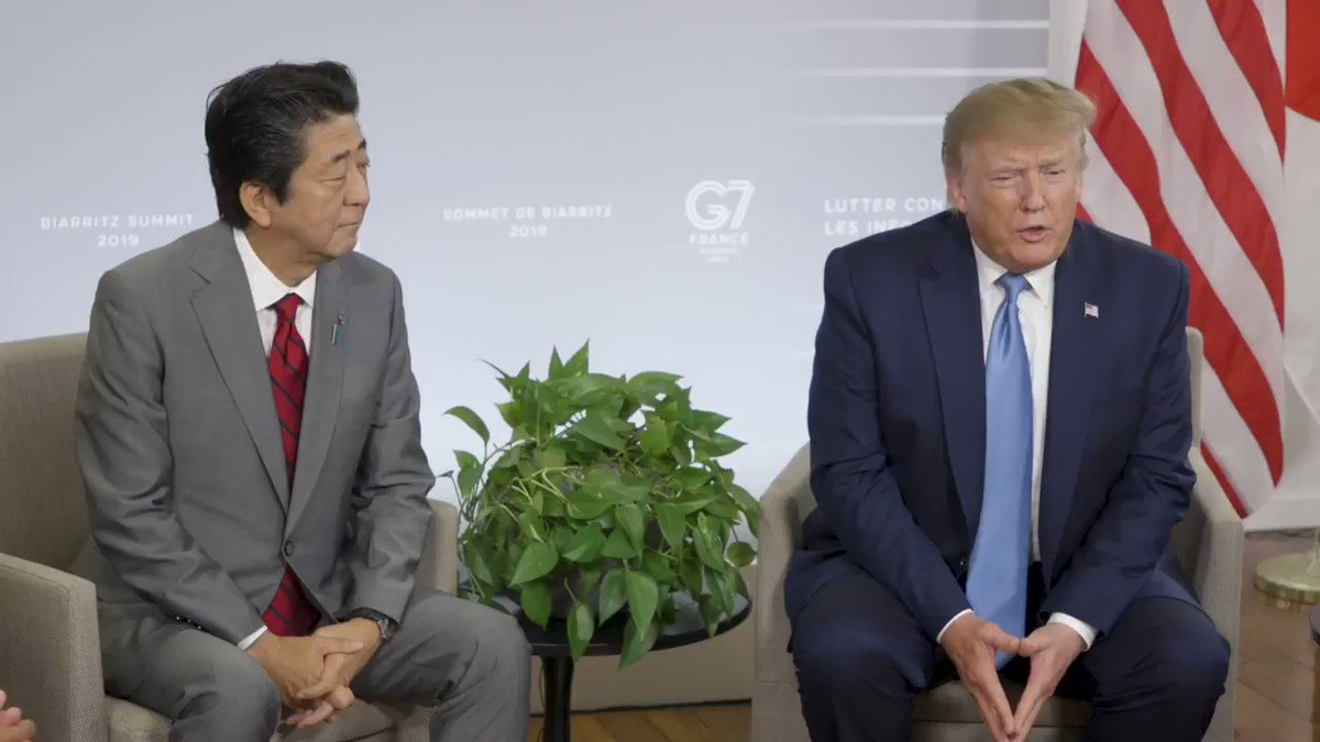 JUST NOW: President @realDonaldTrump and Prime Minister @AbeShinzo announced a trade deal. "This is a tremendous deal for the United States. It's a really tremendous deal for our farmers."