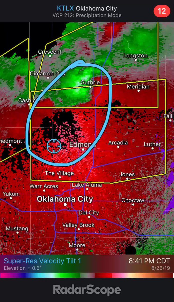 RT @F5Video: Tornado WARNING NW Edmond now. Take cover! @kfor https://t.co/NqW21EXhP9