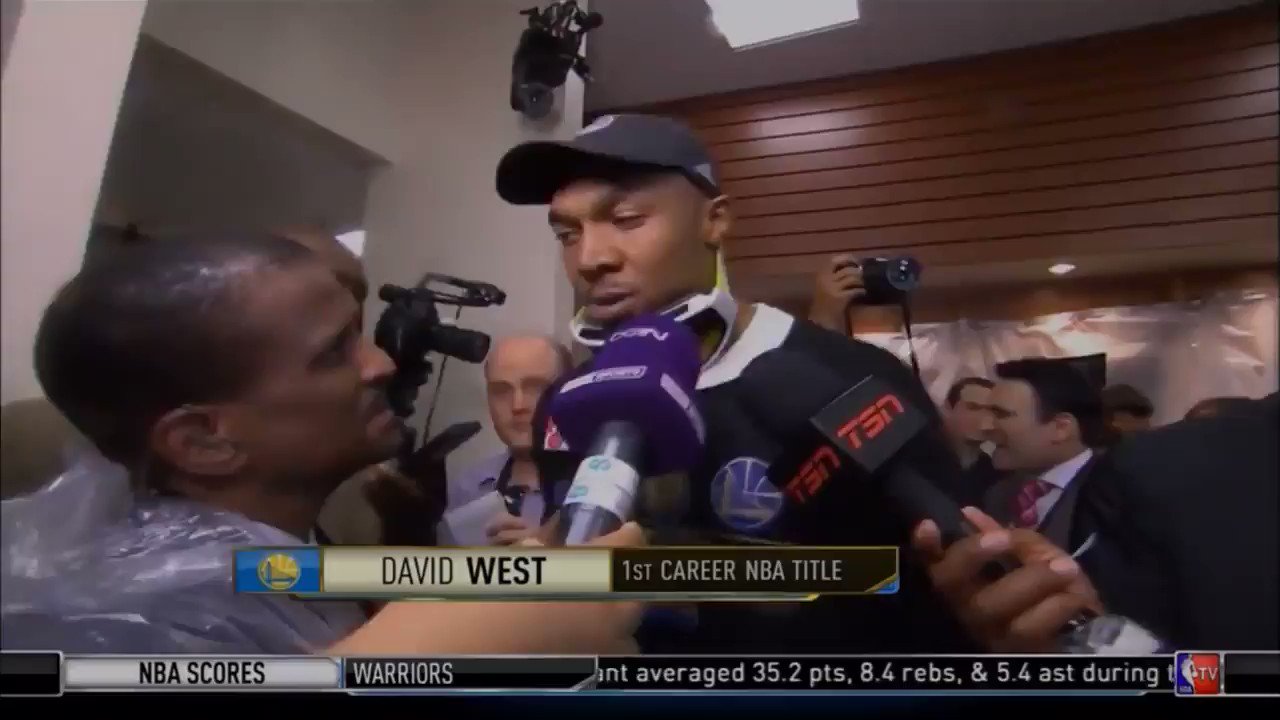 Happy 39th birthday to David West. This is still my favorite post game interview ever. 