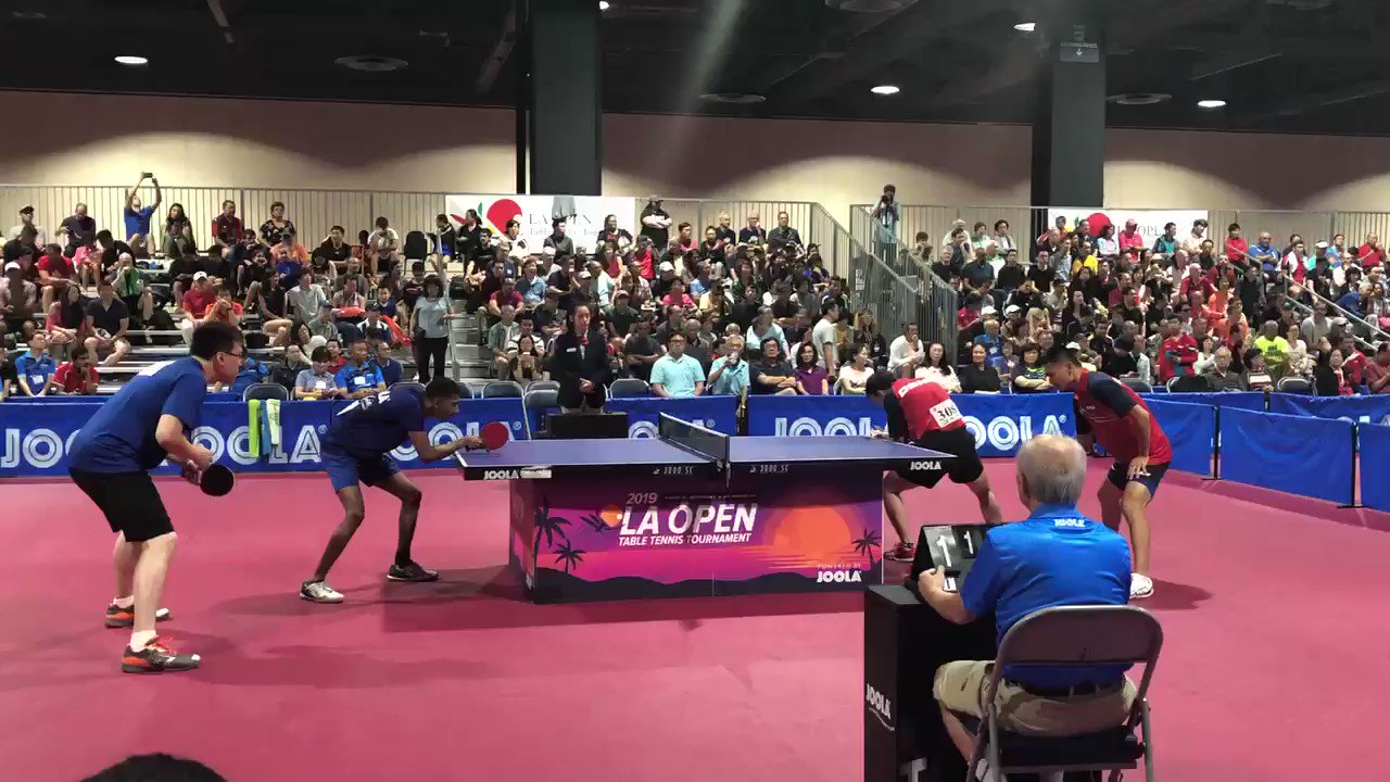 LA Open Table Tennis on Twitter "Two double are completing at the same