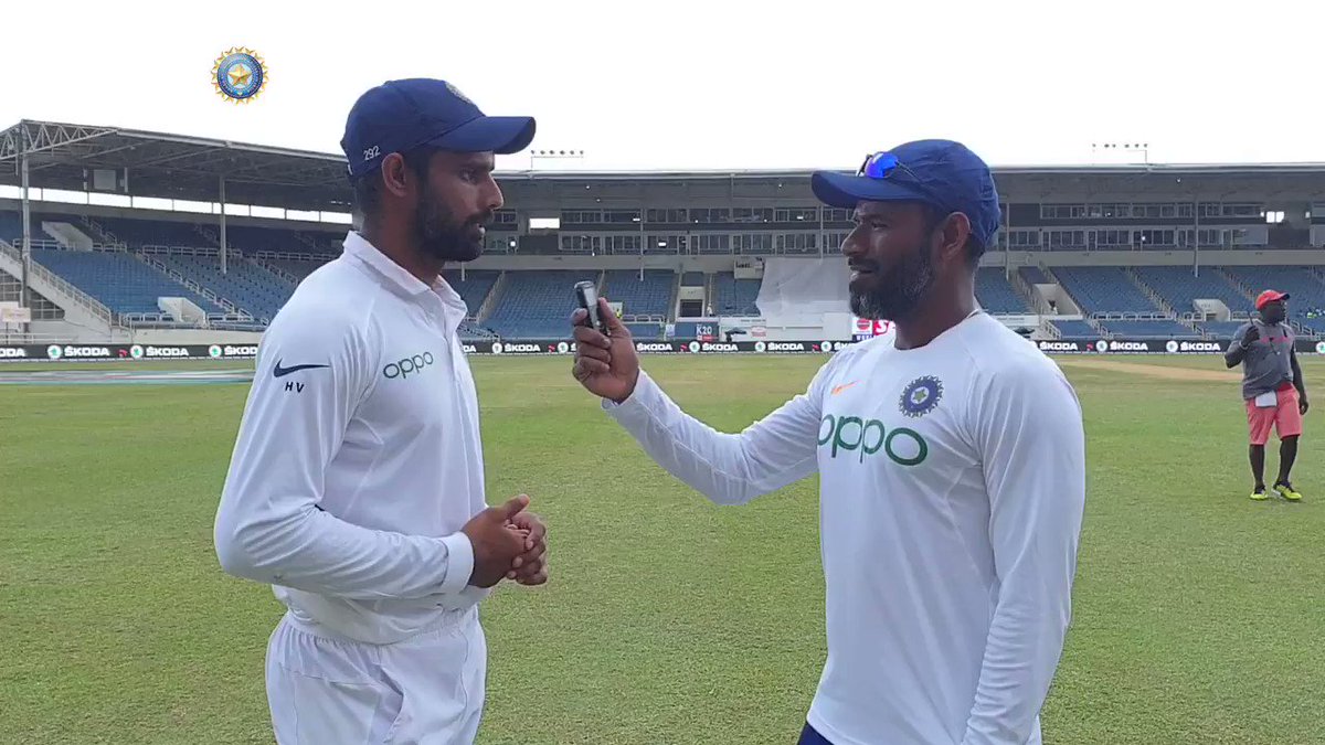 I relish playing in pressure situations - @Hanumavihari tells @coach_rsridhar India’s fielding coach has known Vihari for a decade and a half. A heartfelt conversation between the two post India’s 2-0 series win - by @28anand Full interview 📹📹http://www.bcci.tv/videos/id/7839/i-relish-playing-in-pressure-situations-vihari-tells-sridhar … #WIvIND