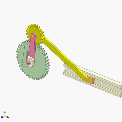 External Gear Slider Mechanism