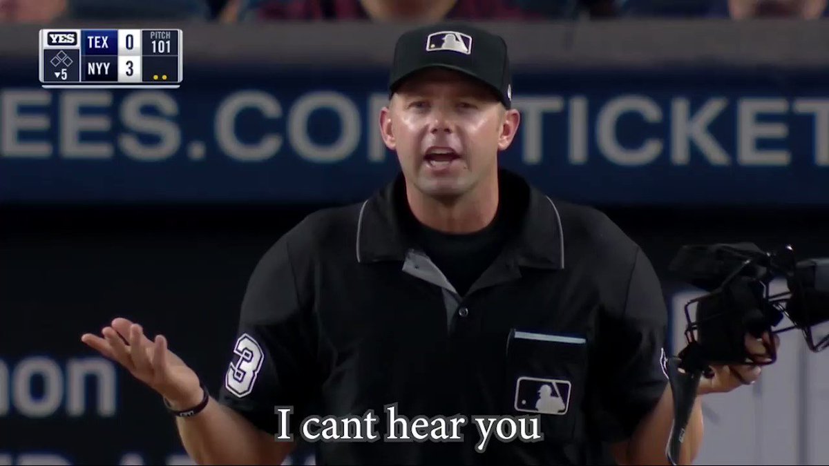 Chris Woodward and Lance Lynn are confused why the umpire keeps taking balls out of play. Good miscommunication with the ump and Lance at the end.