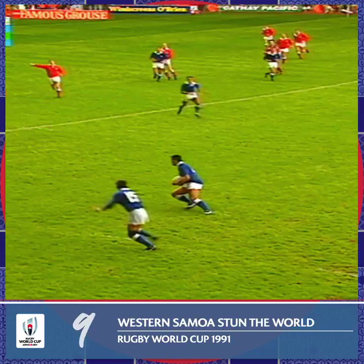 Rugby World Cup (@rugbyworldcup) on Twitter photo 2019-09-11 09:23:15 @LynaghMichael 9️⃣ The original Rugby World Cup upset. Western Samoa shock the world as they beat hosts Wales at #RWC1991 @LynaghMichael 9️⃣ The original Rugby World Cup upset. Western Samoa shock the world as they beat hosts Wales at #RWC1991