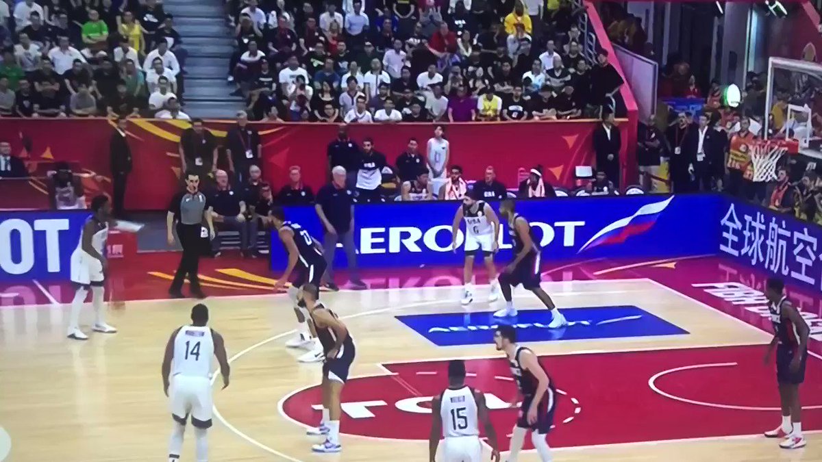Rudy Gobert was the best player in that game.He had 21 and 16 boardsFrance was +26 in his 34 minutes on the courtOh, and he did this to his Jazz teammate in a huge momentCongrats France 🇫🇷