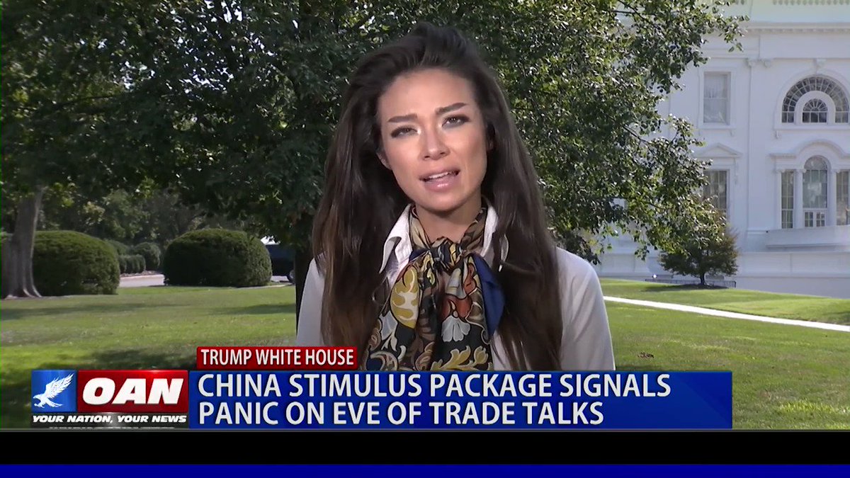 NARRATIVE: China Trade Talks are a Fiasco.
REALITY: China is Panicking. Evidence abounds.
✅China enacts 3rd and largest stimulus in 9 months
✅China Banks suspending interest for 1yr (hiding bad loans)
✅Manufacturer Exodus
WATCH @OANN: http://shorturl.at/kmnu4
@WhiteHouse