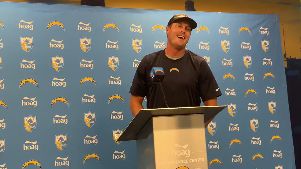 #Chargers QB Philip Rivers says he hasn’t reached out to TE Antonio Gates. He says he feels bad for Hunter Henry and started thinking about the ball placement of the pass to Henry. – at Hoag Performance Center
