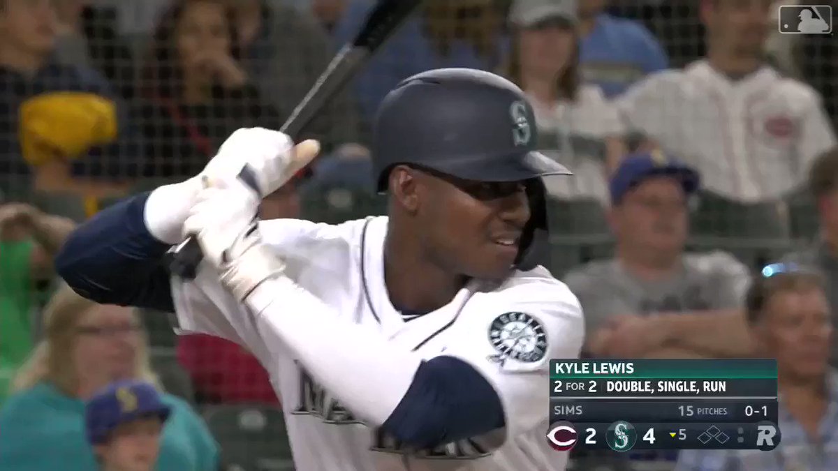 How many homers can he hit?
Kyle Lewis has played in three #MLB games and he's now homered in each of them.
Oh, and he's a triple shy of the cycle tonight. Follow/watch live: https://atmlb.com/2lOvZYJย