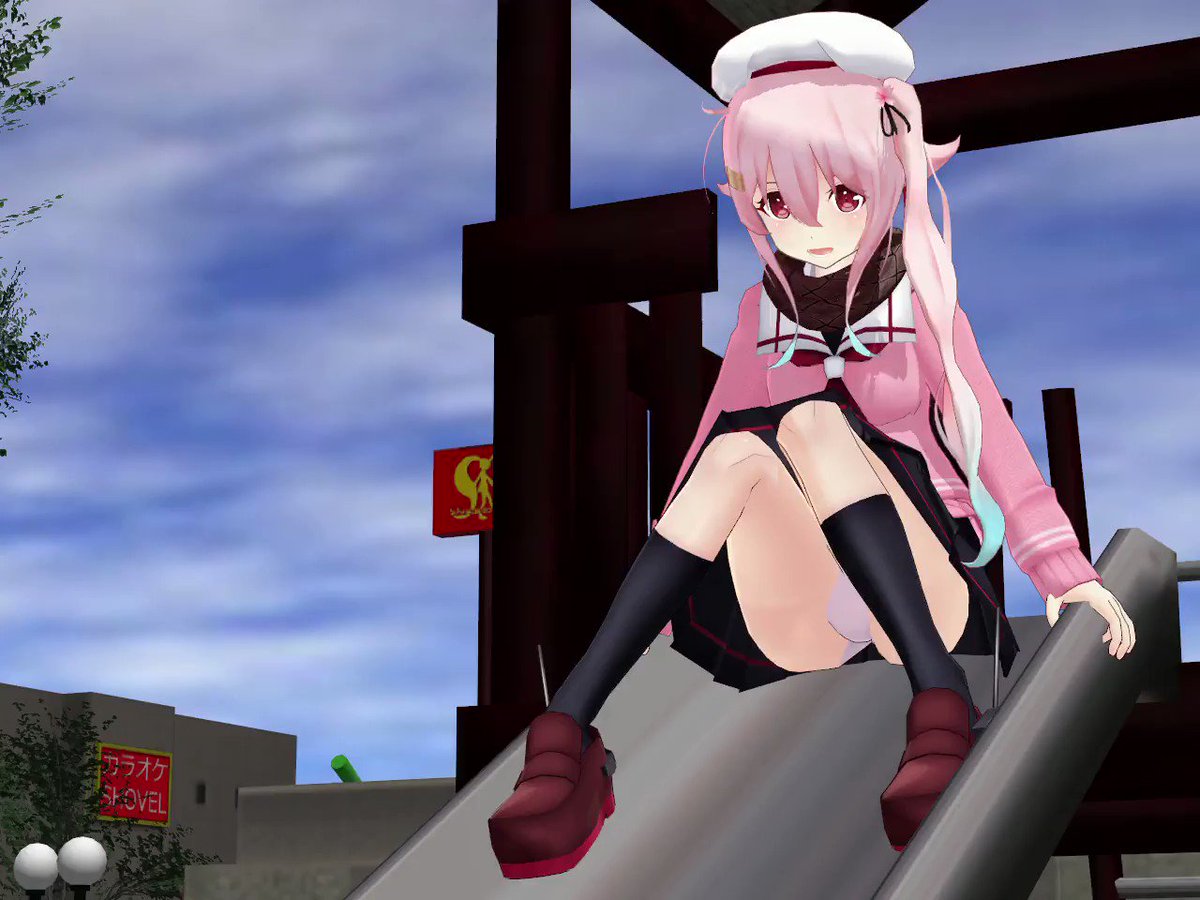 滑り台　パンチラ 