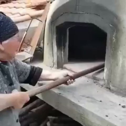 Local life in Evrychou, Cyprus in raw form! ...A grandmother baking bread using traditional methods for her family...If invited, would you join? #travel #tech #tourism
