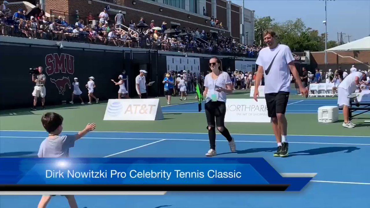 All for the kids. 💙
Children & nonprofits around the globe will benefit from today’s @Swish41 Pro Celebrity Tennis Classic through the Dirk Nowitzki Foundation. Thank you to the players & @DallasMavs fans for supporting his mission. #ThisIsWhyWePlay #MFFL