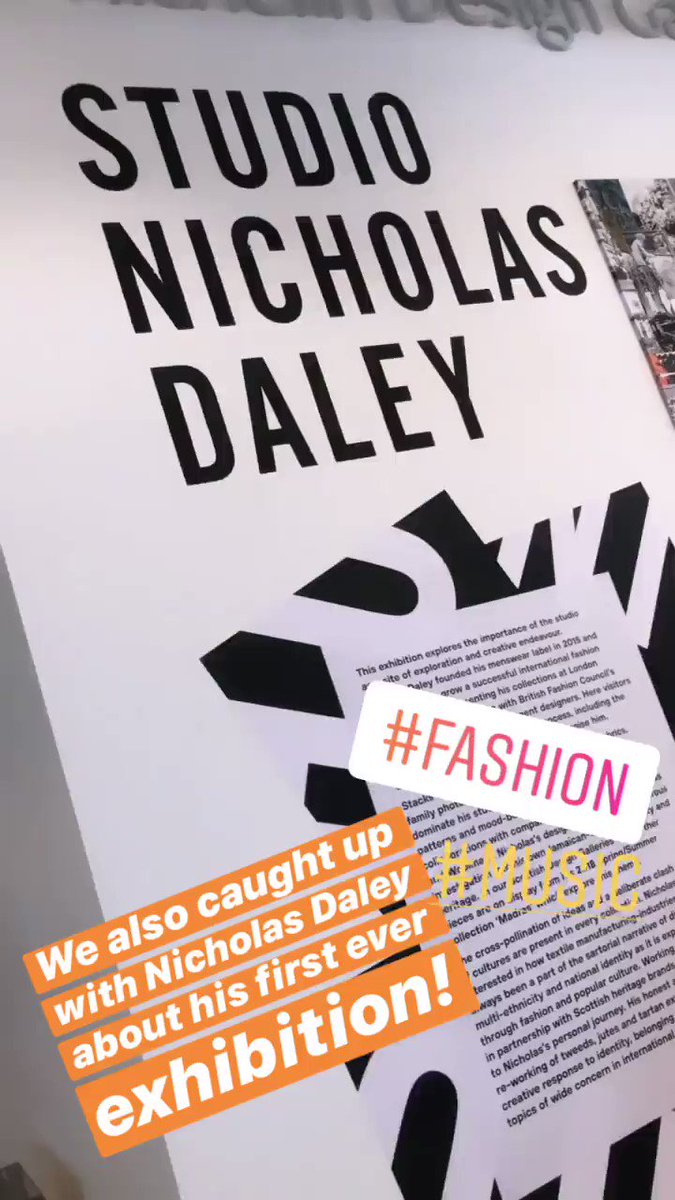 Now we are chatting about #fashiondesigner Nicholas Daley who has roots here in #Dundee - so it makes sense his first ever exhibition would be here at the @VADundee! Here is a wee peak...
