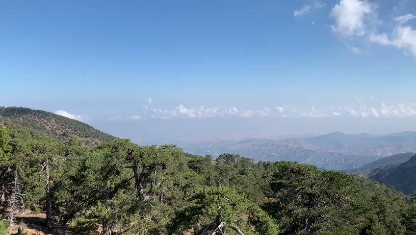 With #fall underway, this week we're putting a spotlight on #Troodos ⛰🏔 — a perfect getaway during the colder months!This is the view from the Troodos #mountains looking north. Splendid!📹@Cyprus4Holidays#Cyprus #travel #holidays #vacation #trip #Cyprus4Holidays