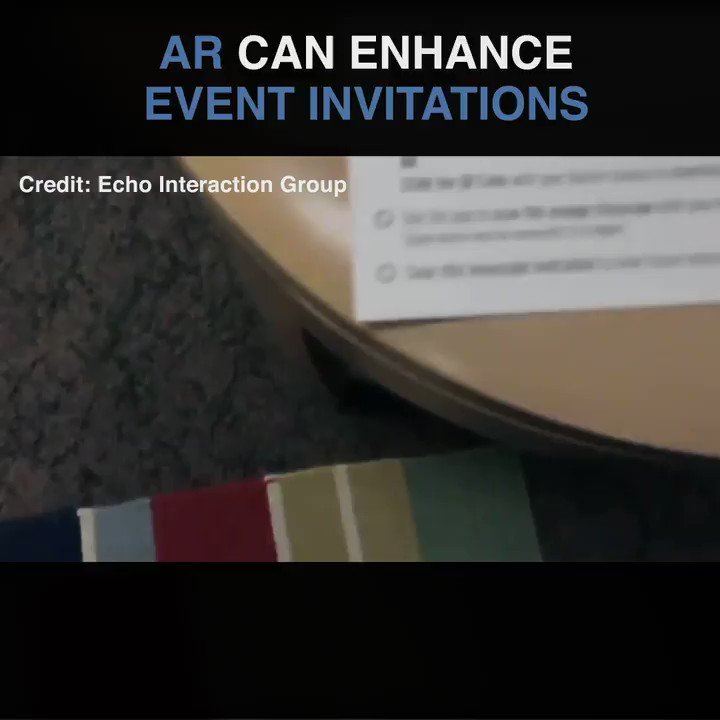 How event invites can be enhanced by AR 😎🔥Credit: Echo Interaction Group#AugmentedReality #VirtualReality #MixedReality #AR #VR #XR