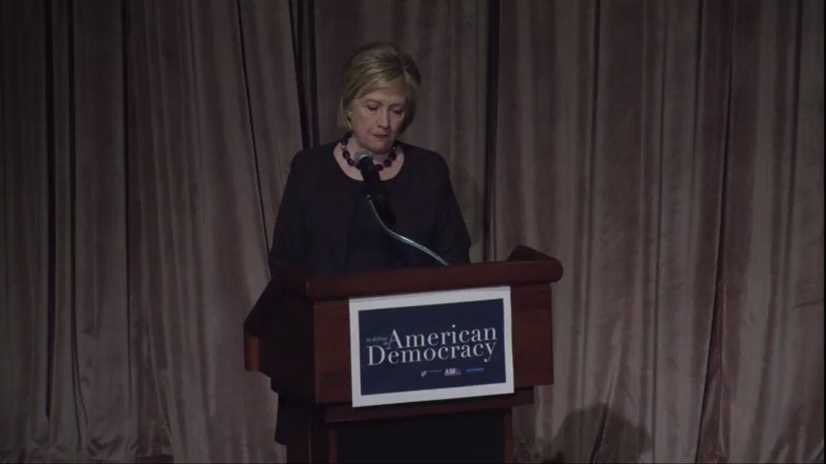 Hillary: “I was the first person who ran for president in more than 50 years without the protection of the Voting Rights Act, and let me just say, it makes a difference."