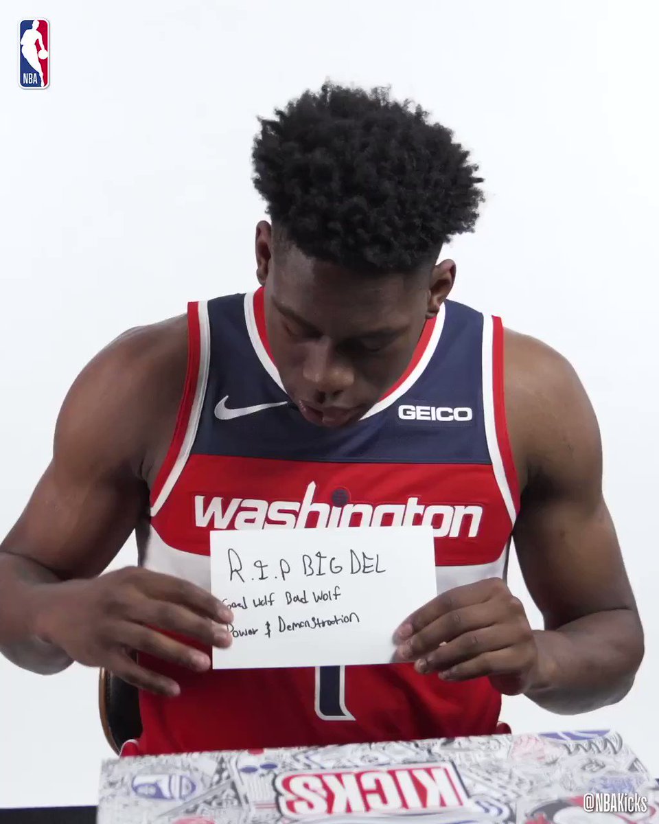 R.I.P. BIG DEL@admiralelite15β s βπ½π#NBAKicks message! #NBARookieWeek