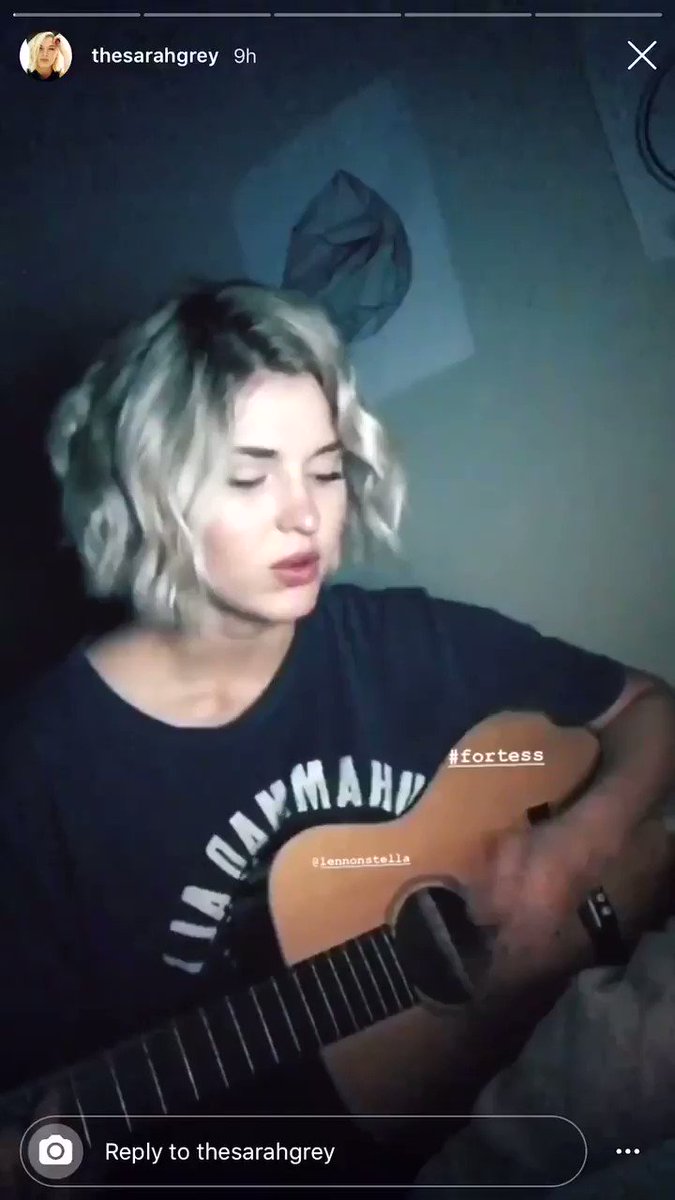 marlou (@breathinwaves) on Twitter photo 18/09/2019 22:30:59 Don't mind me, just having a breakdown over @thesarahgrey covering @lennonstella 🥺🥺🥺 Don't mind me, just having a breakdown over @thesarahgrey covering @lennonstella 🥺🥺🥺