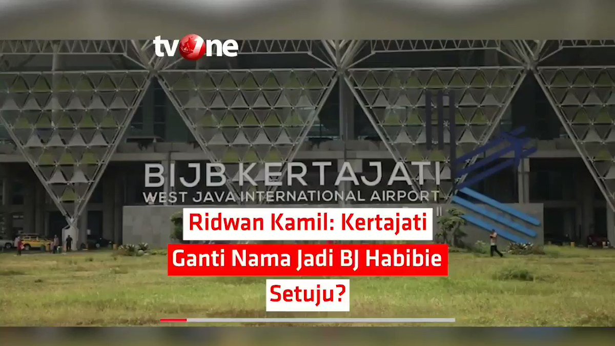 RIDWAN KAMIL: KERTAJATI GANTI NAMA JADI BJ HABIBIE, SETUJU?Gubernur Jawa Barat (Jabar) Ridwan Kamil meminta pendapat warganya mengenai rencana mengganti nama Bandara Internasional Jawa Barat (BIJB). Nama yang dipertimbangkan adalah B.J Habibie.#NewsOne #RidwanKamil #BJHabibie