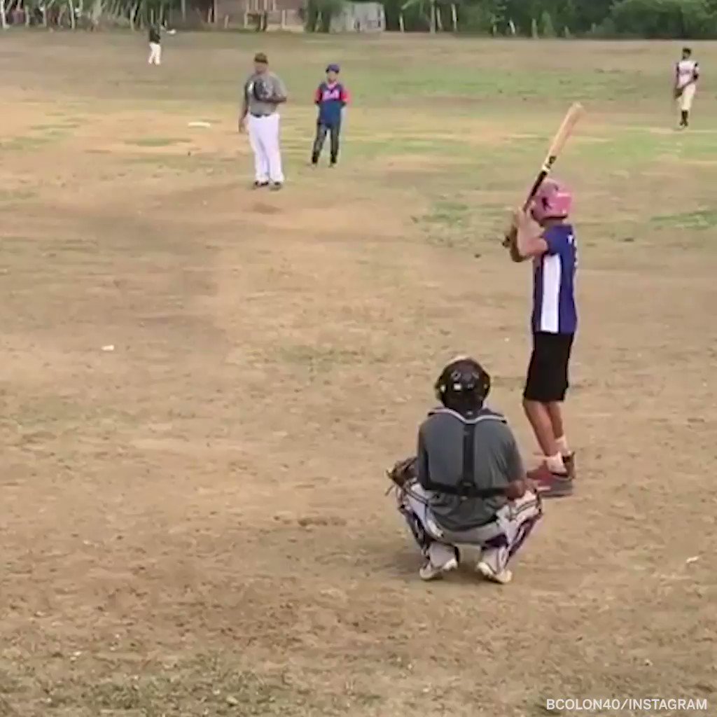 Bartolo Colon went to a kids pickup baseball game and showed no mercy on the mound 😆(via bcolon40/Instagram)
