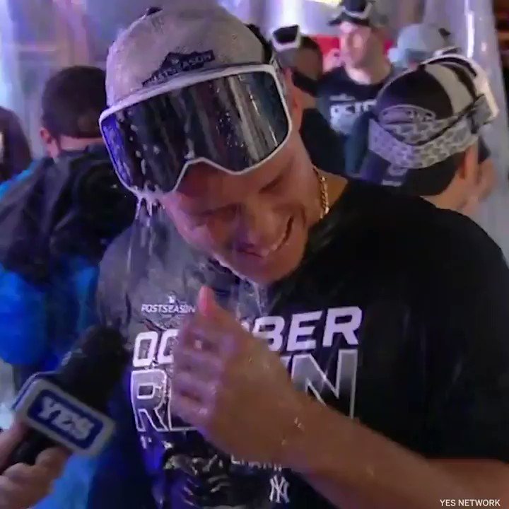 "I wanna feel the burn."Aaron Judge doesn't care for your champagne goggles 🥽🍾