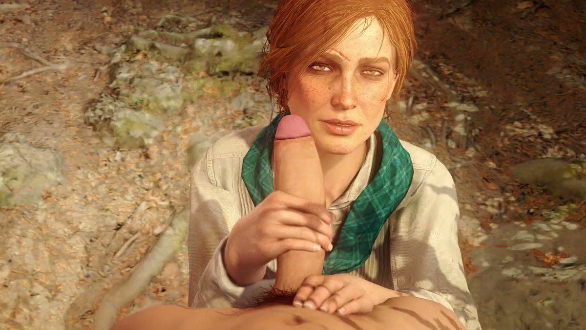 A quick handy on the trail with Mrs. Adler #rule34 #RedDeadRedemption2 http...