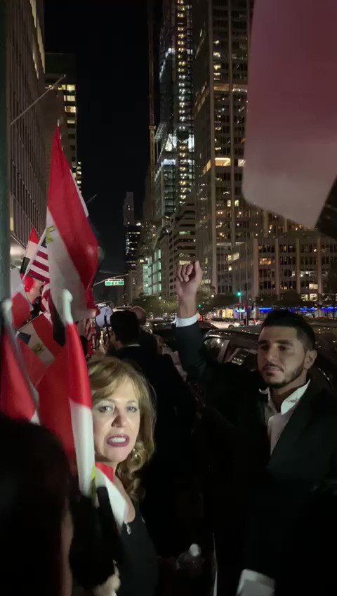 #اليوم_السابع | بث مباشر.. مظاهرات مؤيدة للرئيس #السيسي خلال استقباله فى نيويورك