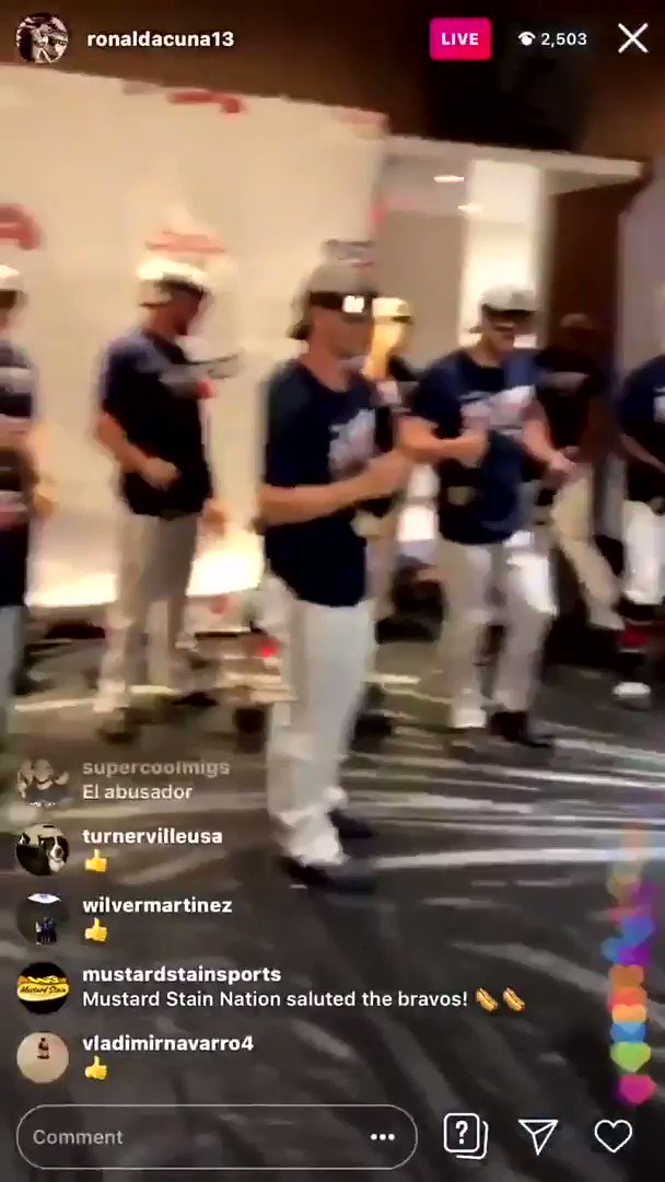 Confirmed, we'd run through a wall for @Braves skipper Brian Snitker.(via @ronaldacunajr24's IG)