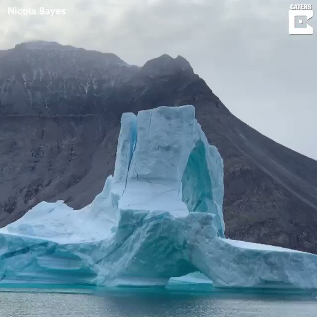 Impresionante vídeo del colapso de un iceberg. Vía @Caters_News